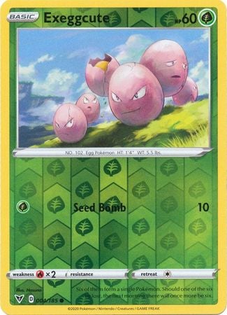 Pokemon Card Vivid Voltage 004/185 4/185 Exeggcute Reverse Holo Common