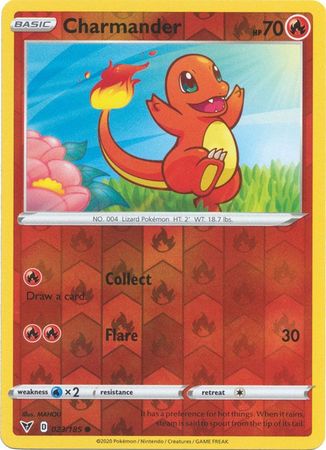 Pokemon Card Vivid Voltage 023/185 23/185 Charmander Reverse Holo Common