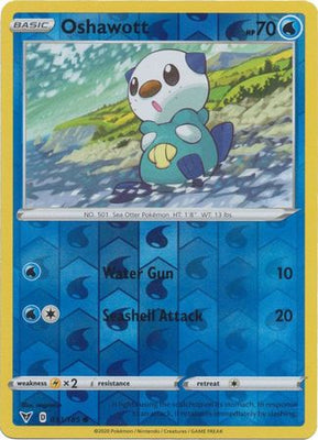 Pokemon Card Vivid Voltage 033/185 33/185 Oshawott Reverse Holo Common