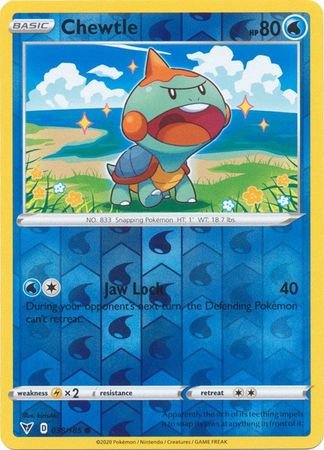 <transcy>Pokemon Card Vivid Voltage 038/185 38/185 Chewtle Reverse Holo Common</transcy>