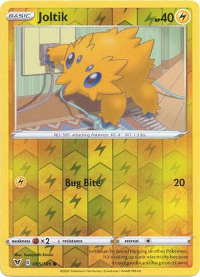 <transcy>Pokemon Card Vivid Voltage 055/185 55/185 Joltik Reverse Holo Common</transcy>