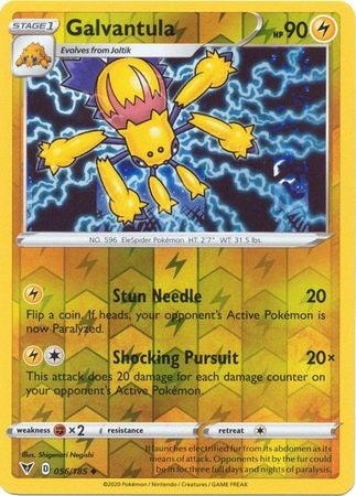 <transcy>Pokemon Card Vivid Voltage 056/185 56/185 Galvantula Reverse Holo Gelegentlich</transcy>