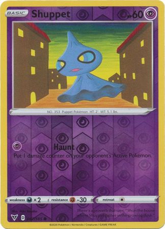 <transcy>Pokemon Card Vivid Voltage 067/185 67/185 Shuppet Reverse Holo Common</transcy>