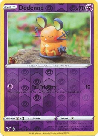 <transcy>Pokemon Card Vivid Voltage 077/185 77/185 Dedenne Reverse Holo Common</transcy>