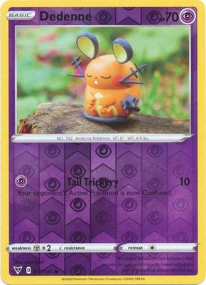 Pokemon Card Vivid Voltage 077/185 77/185 Dedenne Reverse Holo Common