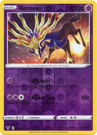 Pokemon Card Vivid Voltage 078/185 78/185 Xerneas Reverse Holo Rare