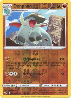 Pokemon Card Vivid Voltage 087/185 87/185 Donphan Reverse Holo Rare