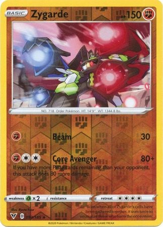 <transcy>Pokemon Card Vivid Voltage 093/185 93/185 Zygarde Reverse Holo Selten</transcy>