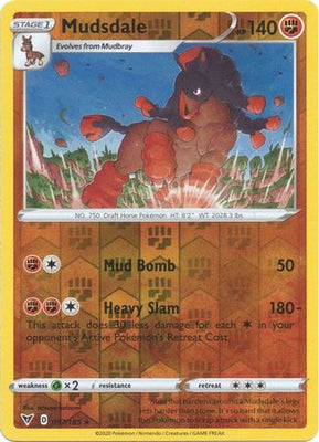 Pokemon Card Vivid Voltage 097/185 97/185 Mudsdale Reverse Holo Rare