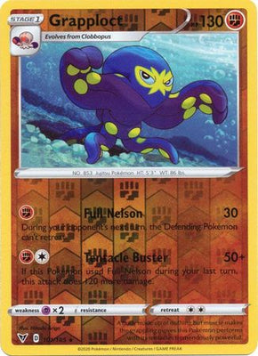 Pokemon Card Vivid Voltage 101/185 101/185 Grapploct Reverse Holo Rare