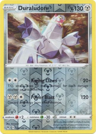 Pokemon Card Vivid Voltage 129/185 129/185 Duraludon Reverse Holo Rare