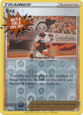 Pokemon Card Vivid Voltage 147/185 147/185 Bea Supporter Reverse Holo