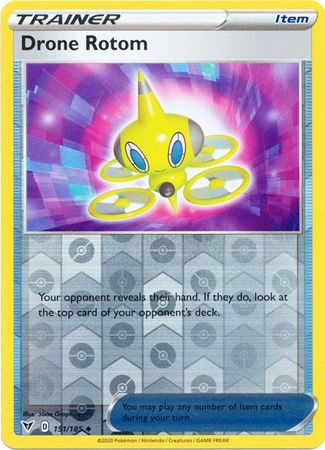 <transcy>Pokemon Card Vivid Voltage 151/185 151/185 Drone Rotom Gegenstand Reverse Holo</transcy>