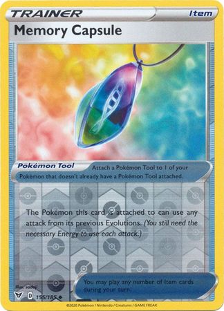 Pokemon Card Vivid Voltage 155/185 155/185 Memory Capsule Item Reverse Holo