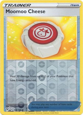Pokemon Card Vivid Voltage 156/185 156/185 Moomoo Cheese Item Reverse Holo