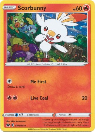 <transcy>بطاقة بوكيمون SWSH Black Star Promos SWSH071 Scorbunny</transcy>