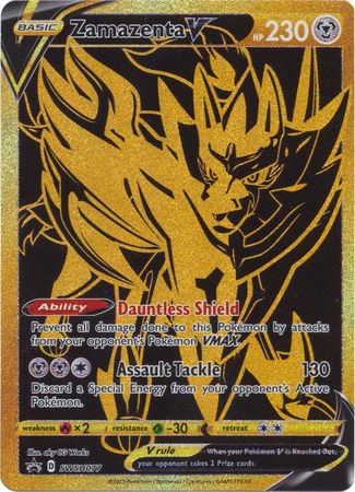 <transcy>Pokemon-kort SWSH Black Star-kampagner SWSH077 Zamazenta V</transcy>