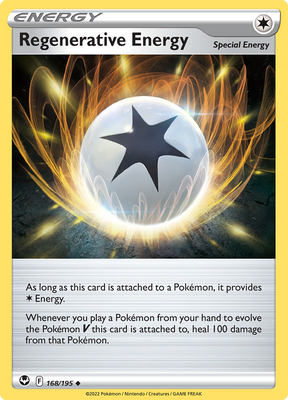 Pokemon Card Silver Tempest 168/195 Regenerative Energy Uncommon *MINT*
