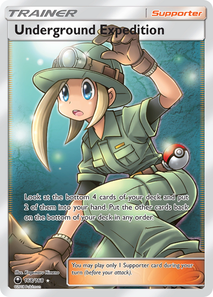 Pokemon Card Celestial Storm  168/168 Underground Expedition Trainer Full Art Ultra Rare *MINT*