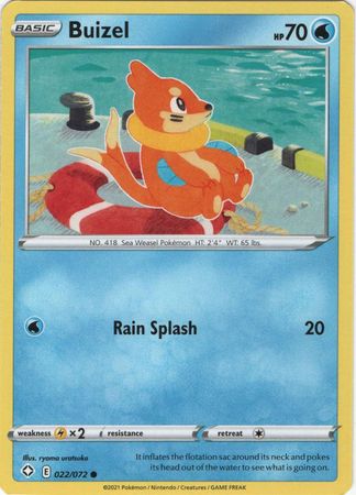 Pokemon Card Shining Fates 022/072 22/72 Buizel Common