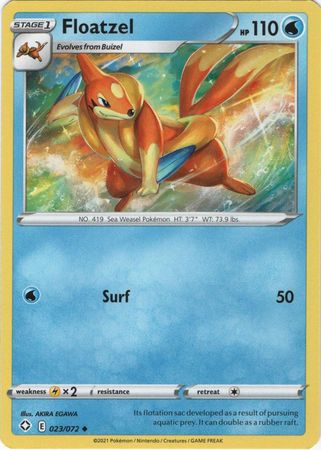 Pokemon Card Shining Fates 023/072 23/72 Floatzel Uncommon