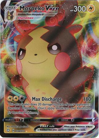 Pokemon Card Shining Fates 038/072 38/72 Morpeko VMAX Ultra Rare