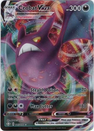 Pokemon Card Shining Fates 045/072 45/72 Crobat VMAX Ultra Rare