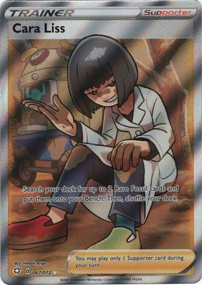 Pokemon Card Shining Fates 067/072 67/72 Cara Liss Supporter Full Art Rare