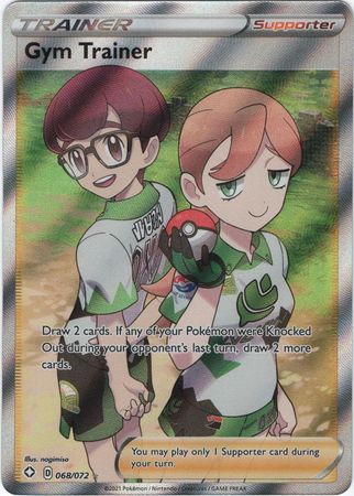 (S) Pokemon Card Shining Fates 068/072 68/72 Gym Trainer Supporter Full Art Rare