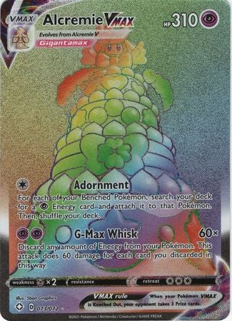 (S) Pokemon Card Shining Fates 073/072 73/72 Alcremie VMAX Hyper Rare