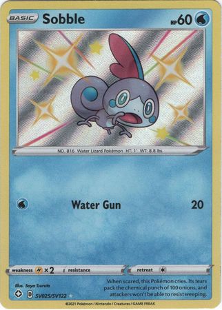 Pokemon Card Shining Fates SV025/SV122 SV25/SV122 Sobble Shiny Rare