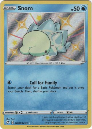 <transcy>Pokemon Card Shining Fates SV033 / SV122 SV33 / SV122 Snom Shiny Rare</transcy>