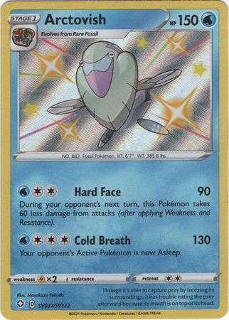 <transcy>Pokemon Card Shining Fates SV037 / SV122 SV37 / SV122 Arctovish Shiny Rare</transcy>