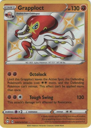 <transcy>Pokemon Card Shining Fates SV073 / SV122 SV73 / SV122 Grapploct Shiny Rare</transcy>