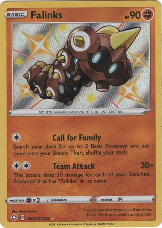 Pokemon Card Shining Fates SV074/SV122 SV74/SV122 Falinks Shiny Rare