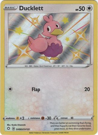 Pokemon Card Shining Fates SV095/SV122 SV95/SV122 Ducklett Shiny Rare