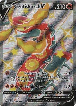 Pokemon Card Shining Fates SV108/SV122 SV108/SV122 Centiskorch V Shiny Rare