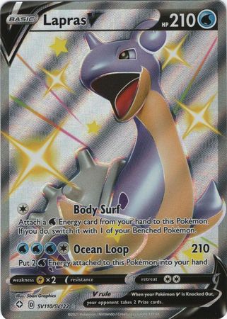 Pokemon Card Shining Fates SV110/SV122 SV110/SV122 Lapras V Shiny Rare