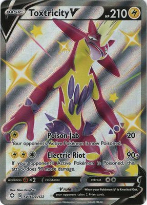 <transcy>Pokemon Card Shining Fates SV112 / SV122 SV112 / SV122 Toxizität V Glänzend Selten</transcy>