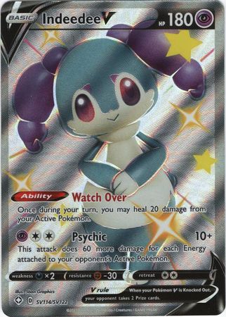 Pokemon Card Shining Fates SV114/SV122 SV114/SV122 Indeedee V Shiny Rare