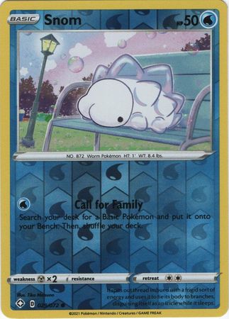 Pokemon Card Shining Fates 029/072 29/72 Snom Reverse Holo Common