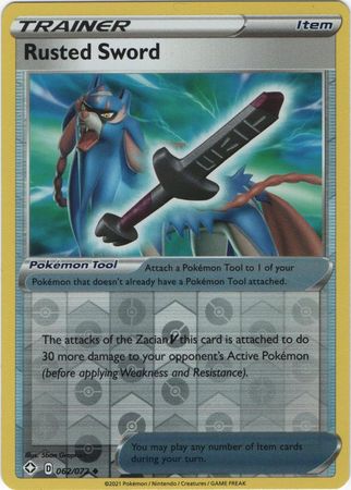 <transcy>Pokemon Card Shining Fates 062/072 62/72 Verrostetes Schwert Gegenstand Reverse Holo Gelegentlich</transcy>