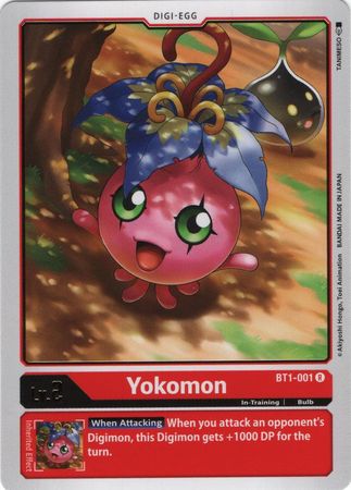 <transcy>Digimon Card Ver 1.0 Yokomon BT1-001 R</transcy>