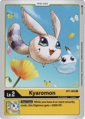 <transcy>数码宝贝卡片 Ver 1.0 Kyaromon BT1-005 U</transcy>