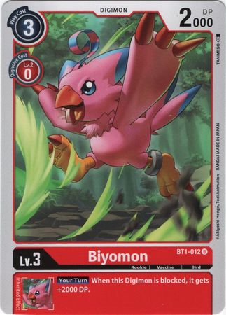 <transcy>Digimon-Karte Ver 1.0 Biyomon BT1-012 U</transcy>