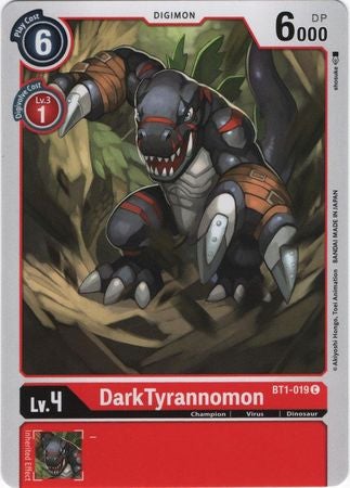 <transcy>デジモンカードVer1.0 DarkTyrannomon BT1-019 C</transcy>