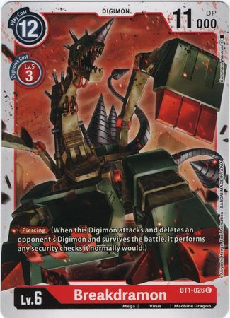 <transcy>数码宝贝卡片 Ver 1.0 Breakdramon BT1-026 U</transcy>