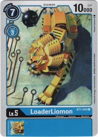 <transcy>Digimon Card Ver 1.0 LoaderLiomon BT1-042 U</transcy>