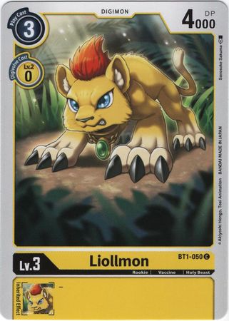 <transcy>Digimon Card Ver 1.0 Liollmon BT1-050 C</transcy>