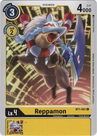 Digimon Card Ver 1.0 Reppamon BT1-051 C